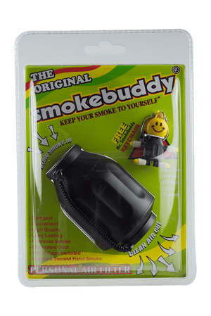 This is The Original Smokebuddy personal air filter available at Ritual Colorado. A portable air filtration option, simply exhale in the smaller end and clean air comes out the other side. 
