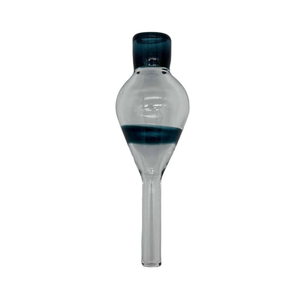 This is the Sparkle Dark Blue Regular (7mm) Dart Whip Mouthpieces by Biting Glass available at Ritual Colorado. These sleek mouthpieces securely fit into your 1/4" inner diameter tubing and provide a refined experience.