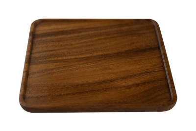 This is the Square Wooden Tray from Ritual Glass available at Ritual Colorado. A convenient rolling tray helpful for keeping your space clean and organized.