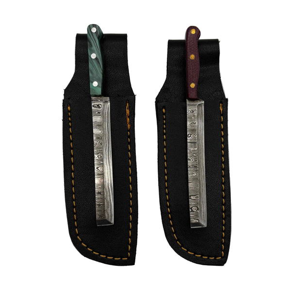 These are Sushi Knife Dab Tools by Dabmascus available at Ritual Colorado. Handmade in California these gorgeous damascus steel dabbers are one of a kind and the perfect upgrade for your heady dab station.