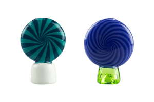These are the Swirl Disc Chillums by Technicolor Tony available at Ritual Colorado. Stylish one hitters that easily fits in your hand and features stunning colors and a hypnotizing pattern.