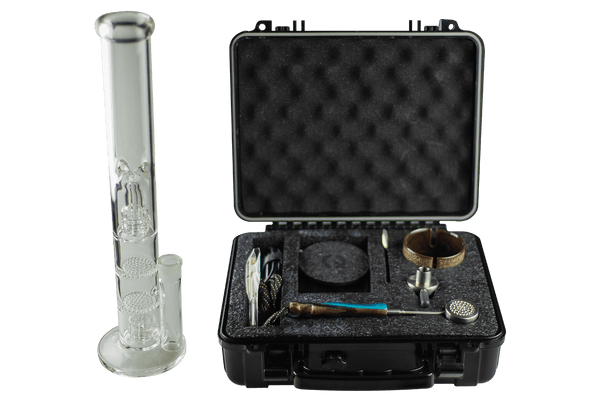 This is the Taroma Lite XL GO Kit + The Judge Ball Vape Bundle available at Ritual Colorado. Pairing our most powerful ball vaporizer with a huge glass piece this is an awesome setup capable of keeping up with any tolerance.