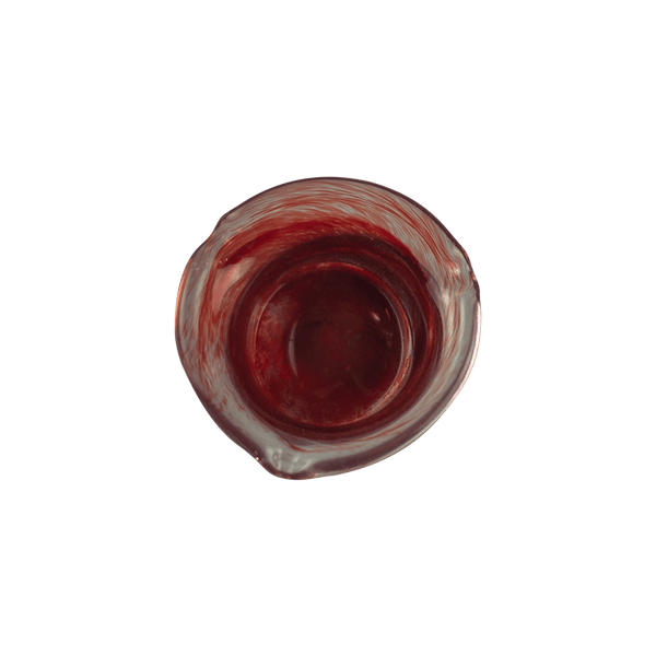 This is the Tall Red Flare Glass Ashtray by Technicolor Tony available at Ritual Colorado. A vibrant handmade borosilicate ashtray made right here in Denver, Colorado.