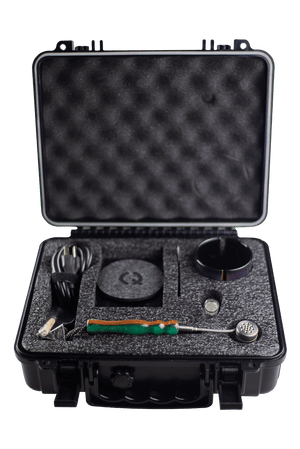 This is the Taroma 360 GO Kit from QaromaShop available at Ritual. A revolutionary ball vaporizer combining conduction and convection heating for an incredibly efficient extraction. Featuring a customized hard plastic protective case the GO Kit is ready for any adventure.