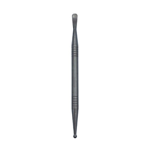 This is the Titanium Ball & Scoop Dabber by Ritual Co. available at Ritual Colorado. A premium dab tool made from high quality Grade 2 Titanium for a sleek look and safe consumption experience.