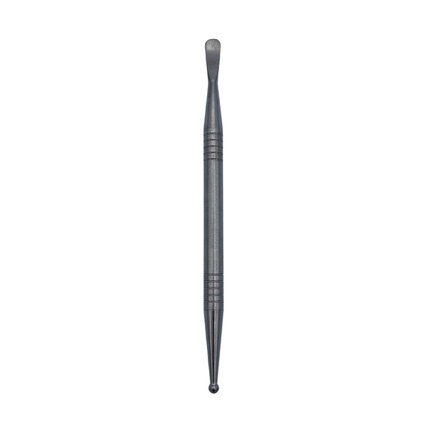 This is the Titanium Ball & Scoop Dabber by Ritual Co. available at Ritual Colorado. A premium dab tool made from high quality Grade 2 Titanium for a sleek look and safe consumption experience.