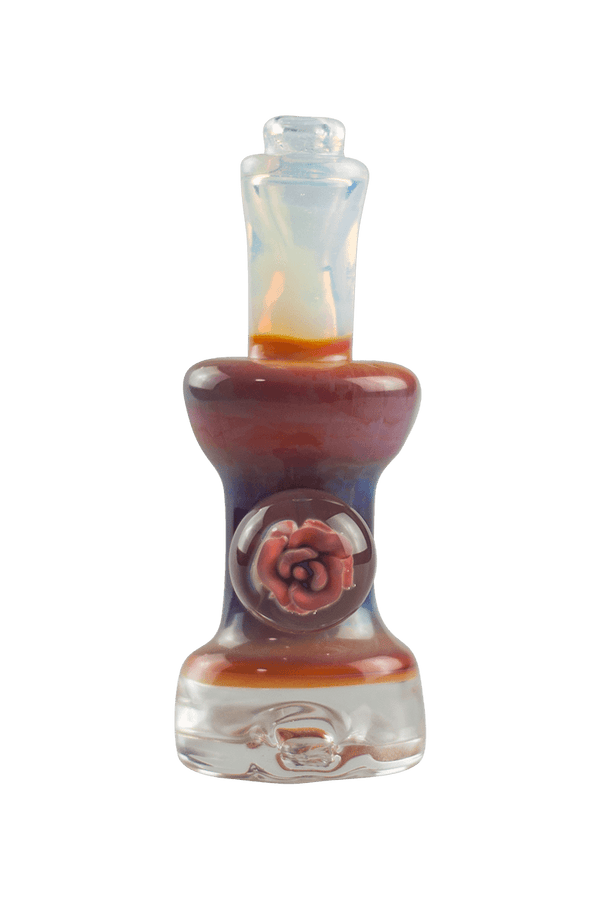 This is the Collab Vibrant Rose Puffco Peak Dry Top by Technicolor Tony and Biting Glass available at Ritual Colorado. A fun upgrade from your erig made right here in Denver, Colorado