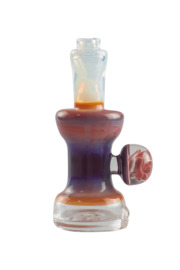 This is the Collab Vibrant Rose Puffco Peak Dry Top by Technicolor Tony and Biting Glass available at Ritual Colorado. A fun upgrade from your erig made right here in Denver, Colorado