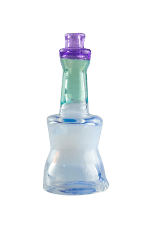 This is the Unicorn Puffco Dry Top by Technicolor Tony available at Ritual Colorado. A vibrant pink & purple top that's a stylish upgrade on the stock Puffco glass.
