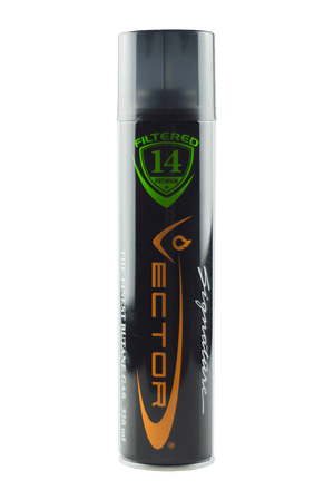 This is 14x Filtered Butane from Vector available at Ritual Colorado. This high-quality, premium butane is perfect for keeping your torch in top shape.