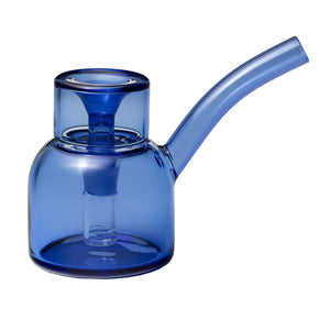 This is the Lapis Vesper Bubbler by NWTN Home available at Ritual Colorado. A fun water bubbler with matching glass bowl for refined hits of your favorite flower. 