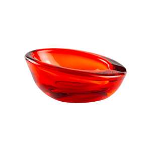 This is the Viking Small Orb Ashtray in Persimmon from Heady Vintage available at Ritual Colorado. The beautiful vintage glass ashtray adds Mid-Century Modern style to any room with its beautiful color and convenient notch for storing your devices and accessories.