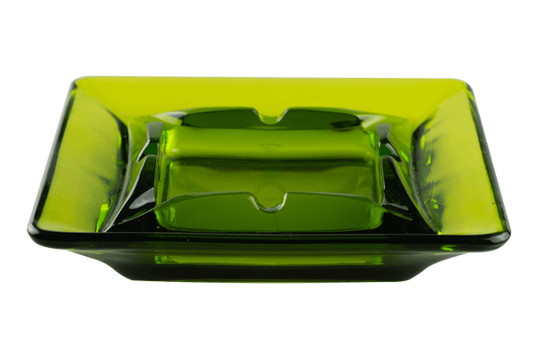 This is the Viking Avocado Square Ashtray from Heady Vintage available at Ritual Colorado. This beautiful green vintage ashtray features an inner square with eight indents around the edges for convenient storage of your joint, bowl and other gear.