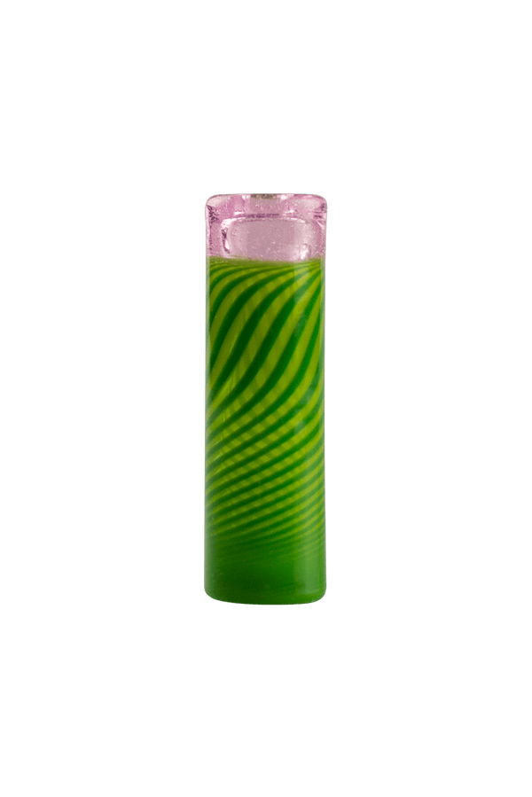 This is the Watermelon Swirl Joint Holder by Technicolor Tony available at Ritual Colorado. A sleek glass tip perfect for holding your joint / blunt and keeping your hands clean.