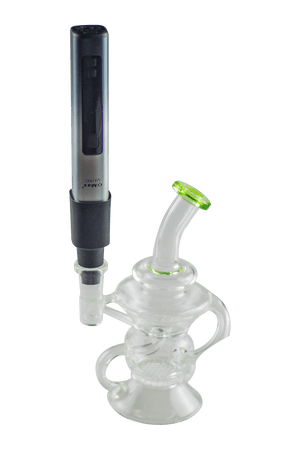 This is the XMAX V3 Pro + Recy-clops bundle discount available at Ritual Colorado. Featuring a powerful and affordable dry herb vaporizer paired with a portable glass recycler for smooth hits and easy portability.