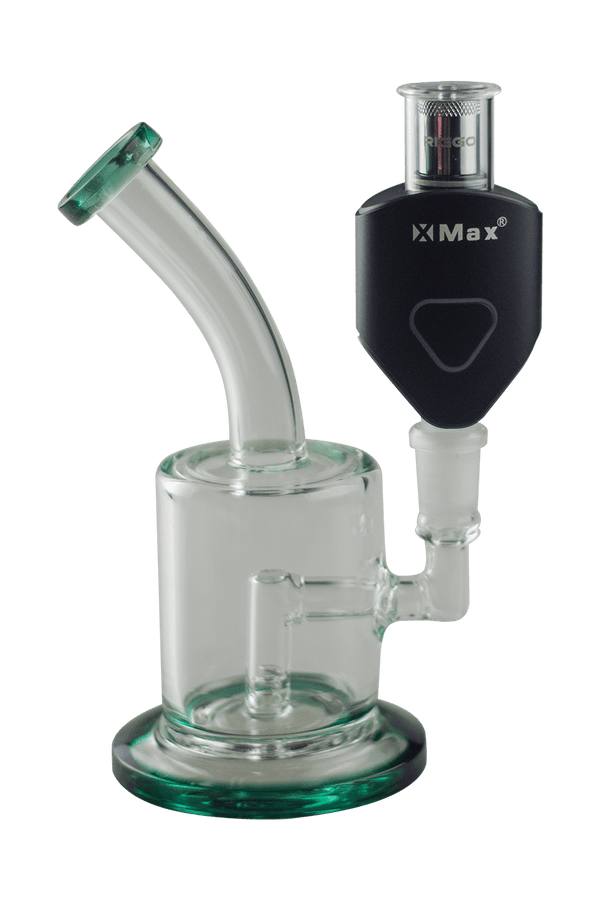 This is the Riggo portable dab vape from XMAX available at Ritual Colorado. Featuring both a dry pipe and a water pipe adapter this sleek dab pen offers clean concentrate hits at a great price point.