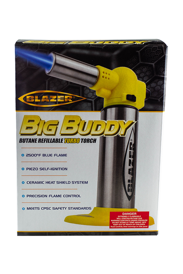 This is the Blazer Big Buddy butane dab torch available at Ritual Colorado. Available in a wide variety of fun colors, this powerful and durable torch provides even heating for outstanding performance with dabbing quartz and butane dry herb vaporizers. 