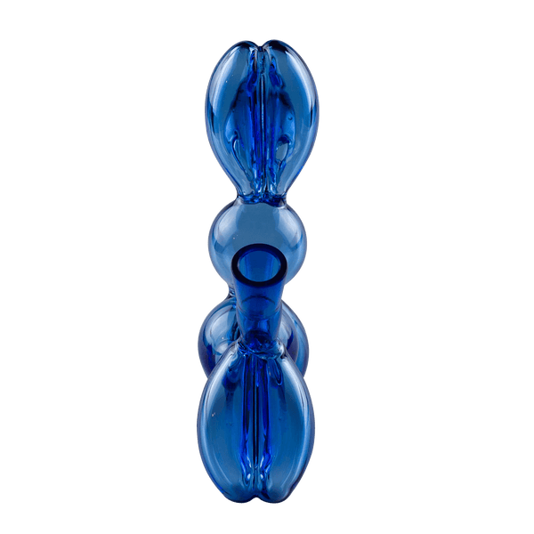 This is the Balloon Dog Glass Rig from Ritual Glass available at Ritual Colorado. It features a 14mm female connection and a unique sculptural body shape. Compatible with dab bangers and dry herb vaporizers this is a great glass piece.