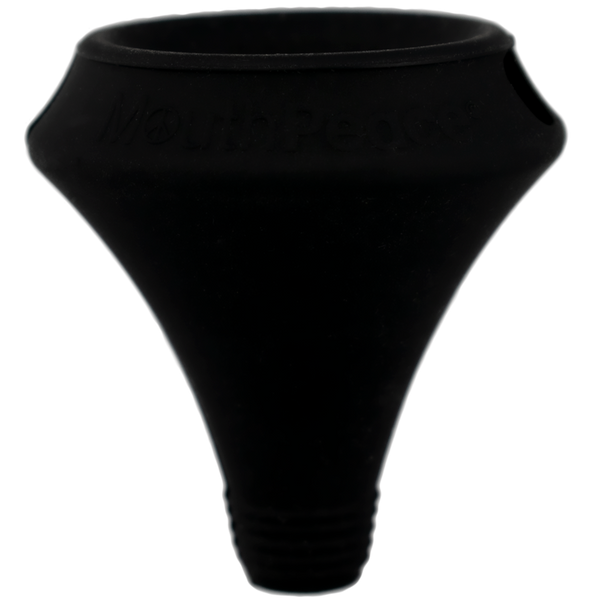 This is the MouthPeace silicone personal mouthpiece available at Ritual Colorado. Compatible with a wide variety of water pieces, these sleek mouthpieces offer a clean, germ-free smoking experience.