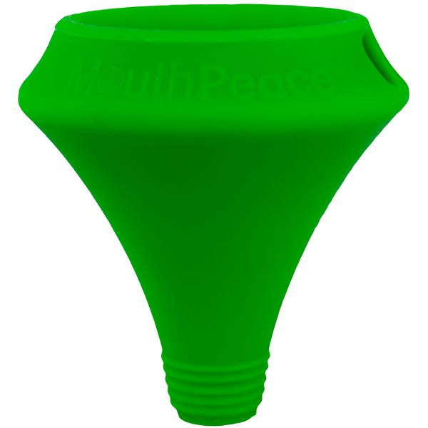 This is the MouthPeace silicone personal mouthpiece available at Ritual Colorado. Compatible with a wide variety of water pieces, these sleek mouthpieces offer a clean, germ-free smoking experience.