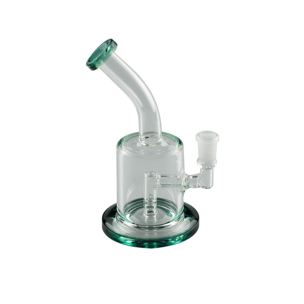 This is the Plain Jane Glass Bubbler from Ritual Glass available at Ritual Colorado. It features a 14mm female connection and a compact body for durability. One of our most affordable glass pieces the Plain Jane is the perfect daily driver.