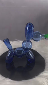 This is the Balloon Dog Glass Rig from Ritual Glass available at Ritual Colorado. It features a 14mm female connection and a unique sculptural body shape. Compatible with dab bangers and dry herb vaporizers this is a great glass piece.