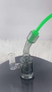 This is the Oil Can glass rig from Ritual Glass available at Ritual Colorado. A compact and portable travel rig featuring a 14mm female connection for easy compatibility with your dry herb and dab devices.