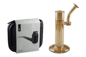 This is the Puffco Proxy + Proxy Bubbler Weekly Steal available at Ritual Colorado. For just $280 you can get a premium dry travel dab rig + a water filtered bubbler to use with it when you're at home.