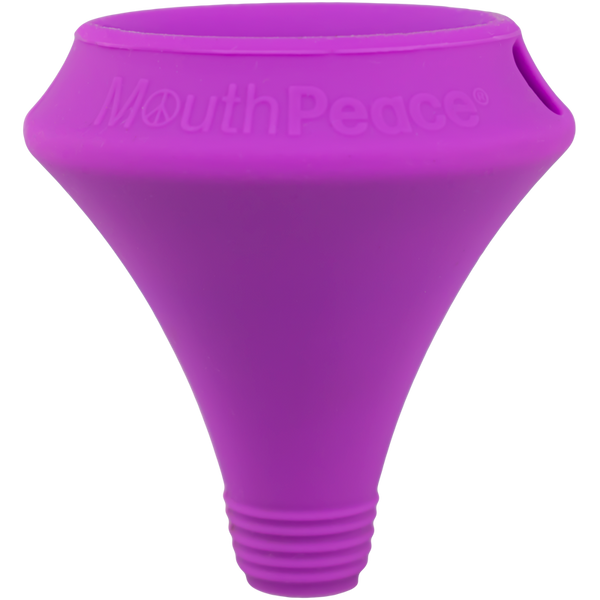 This is the MouthPeace silicone personal mouthpiece available at Ritual Colorado. Compatible with a wide variety of water pieces, these sleek mouthpieces offer a clean, germ-free smoking experience.