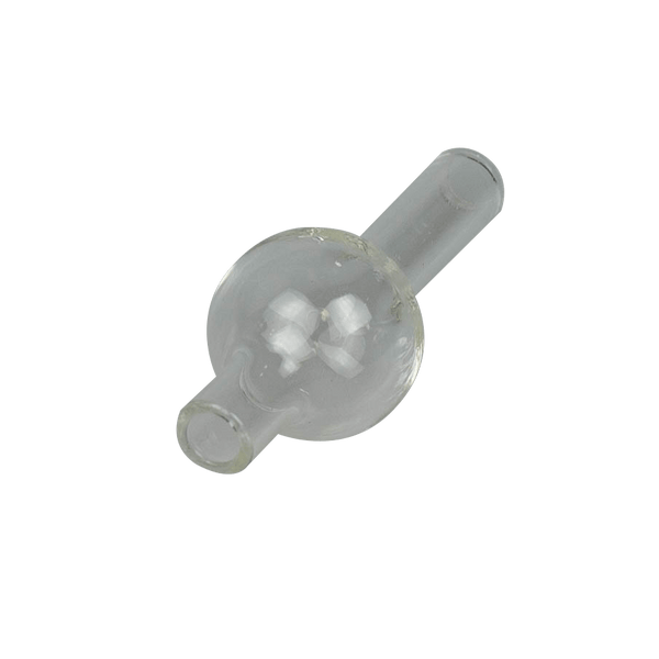 This is a Small Bubble Carp Cap from Ritual Colorado. It features a wide directional air hole which can be rotated around for efficient concentrate vaporization. A great addition to any banger dab setup with some added sleekness.