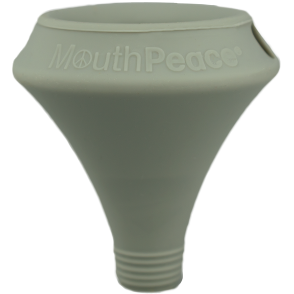 This is the MouthPeace silicone personal mouthpiece available at Ritual Colorado. Compatible with a wide variety of water pieces, these sleek mouthpieces offer a clean, germ-free smoking experience.