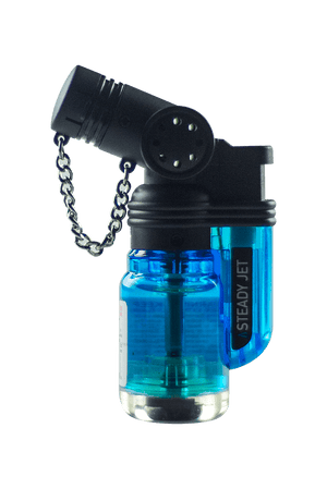 This is the Mini Butane Torch Lighter from Steady Jet available at Ritual Colorado. A powerful and compact butane torch perfect for Dynavap and Vapman sessions.