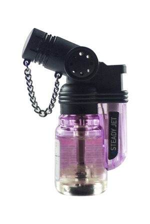 This is the Mini Butane Torch Lighter from Steady Jet available at Ritual Colorado. A powerful and compact butane torch perfect for Dynavap and Vapman sessions.