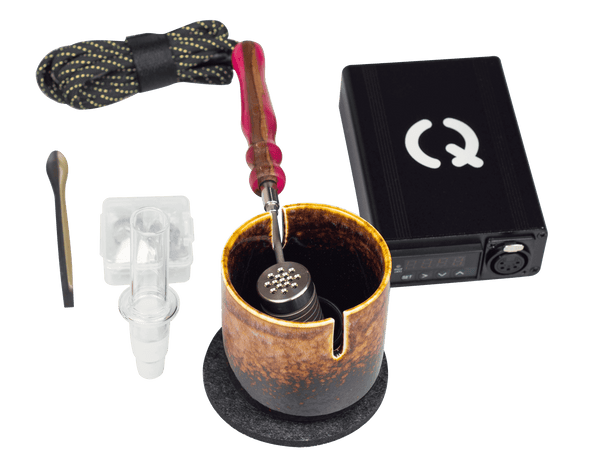 This is the Taroma 360 GO Kit from QaromaShop available at Ritual. A revolutionary ball vaporizer combining conduction and convection heating for an incredibly efficient extraction. Featuring a customized hard plastic protective case the GO Kit is ready for any adventure. 