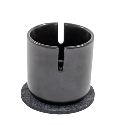 This is the Suet Jade Porcelain Stand from QaromaShop available at Ritual. Featuring notches for your heater coil this is perfect for safely storing your ball vaporizer while hot.