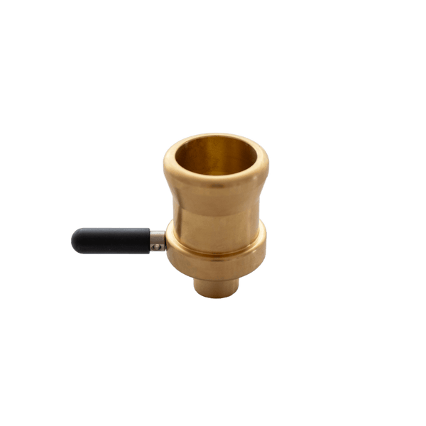 This is the Adapter XL Brass Bowl from QaromaShop available at Ritual. Available in 19mm each bowl comes with a silicone handle and holds 25.4mm screens. Compatible with all XL QaromaShop housings (Taroma XL, Qaroma XL, Staroma XL, Baroma XL). The perfect pair with your preferred XL ball vaporizer.