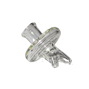 This is the Dual-Directional Carb Cap from Ritual Glass available at Ritual. It features two directional air holes for maximum movement inside your banger. Compatible with a wide variety of dab quartz and slurpers this is a great everyday carb cap.