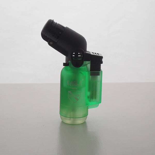 This is the Eagle single flame butane lighter in green available at Ritual.