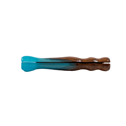 These are QaromaShop StabWood handles available at Ritual. Featuring walnut stabilized in beautiful resin these are a great addition to any ball vape heater coil.