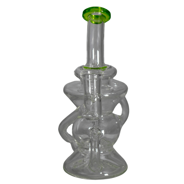 This is the Recyclops recycler from Ritual Glass. It is a compact water piece with efficient recycling action for maximum cooling from this great piece of glass.