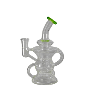 This is the Recyclops recycler from Ritual Glass. It is a compact water piece with efficient recycling action for maximum cooling from this great piece of glass.