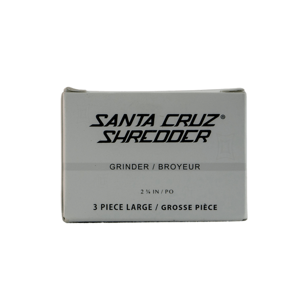 This is the large 3-piece grinder from Santa Cruz Shredder in black. 