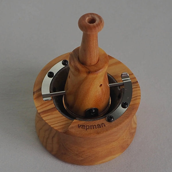 This is the olive wood mouthpiece by Vapman for the Vapman available at Ritual.