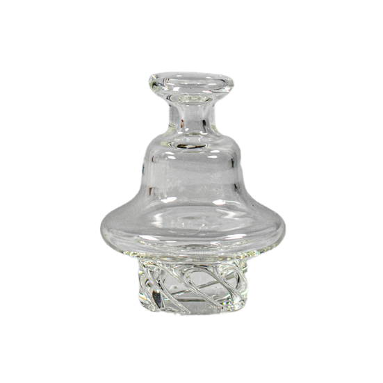 This is the Turbine carb cap from Ritual Glass available at Ritual. It features six swirling air holes for auto-spinning action inside your bucket-style banger. A great dab upgrade for maximum airflow and efficient vaporization.