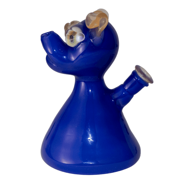 This is the Blue Belle ruffer rig from t_treeglass available at Ritual Colorado. It features a 10mm, 45 degree connection for easy pairing with your Dynavap and dabbing quartz. With intricate details and stunning colors these ruffers are a great addition to any heady glass collection for a great price!