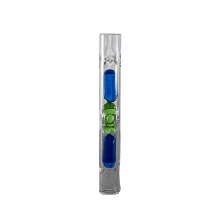 This is a 80mm terp pill stem from HighArtisan available at Ritual. It features three colored terp pills in a glass stem with a carb hole for maximum cooling and pill movement. Compatible with Dynavap tips this glass stem provides great cooling and nice looks.