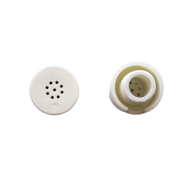 This is the Ceroma ceramic housing from QaromaShop available at Ritual. It screws over a 20mm heater coil and fills with 3mm aroma ruby pearls for flavorful and powerful dry herb vaporization. A unique ball vaporizer made from ceramic.