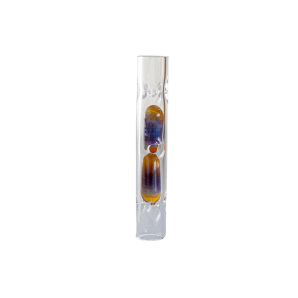 This is a 62mm terp pill stem from HighArtisan available at Ritual. It features two colored terp pills in a glass stem with a carb hole for maximum cooling and pill movement. Compatible with Dynavap tips this glass stem provides great cooling and nice looks.